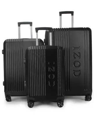 Zane 3 Piece Hardside Expandable Luggage Set with Spinner Wheels by IZOD