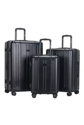 ISLA 3 Piece Hardside Expandable Luggage Set with Spinner Wheels by IZOD