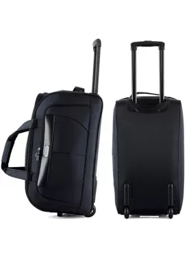 Carol 32-Inch Lightweight Rolling Duffel Bag with Telescopic Handle by IZOD