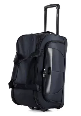 Carol 20-Inch Carry-On Rolling Duffel Bag with Telescopic Handle by IZOD