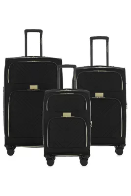 Victoria Softside Lightweight Expandable 3-Piece Luggage Set by Isaac Mizrahi