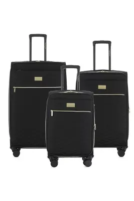 Monroe Softside Lightweight Expandable 3-Piece Luggage Set by Isaac Mizrahi