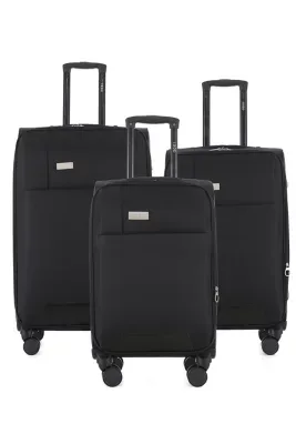 Cosmo Soft Shell Lightweight Expandable 3 Piece Luggage Set (20/24/28 Inch) by IZOD