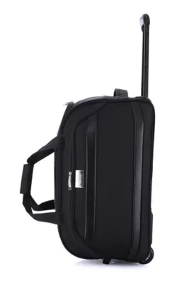 Movi 20 Inch Carry-On Soft Shell Rolling Duffel Bag with Telescopic Handle by IZOD
