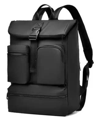 Milan Modern Roll-Top Carry-On Travel Backpack, Fits 15.6-Inch Laptop by IZOD