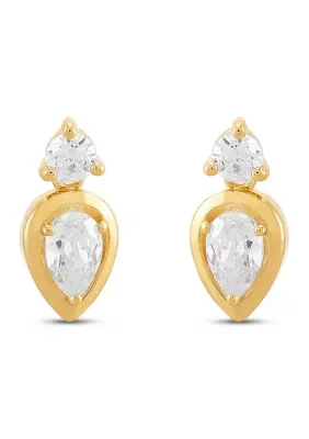 1/4 ct. t.w Lab-Grown Diamond Stud Earrings in Gold Over Sterling Silver