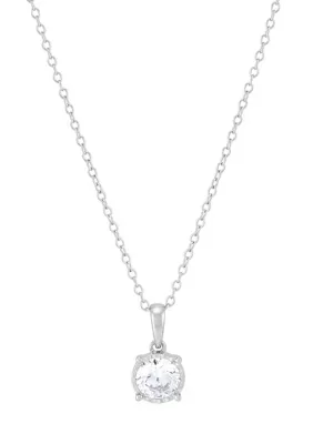 3/4 ct. t.w. Lab Grown Diamond Pendant with 18 Box Chain in Sterling Silver, 18 In by Belk & Co