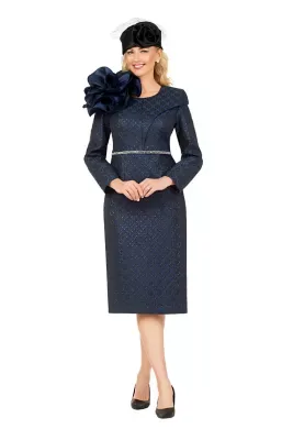 Midnight Bloom Jacquard Dress by Giovanna