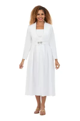 Luxe Shantung 2pc Midi Dress & Bolero Jacket Set by Giovanna