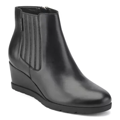 Yamaira Round Toe Wedge Booties by Easy Spirit