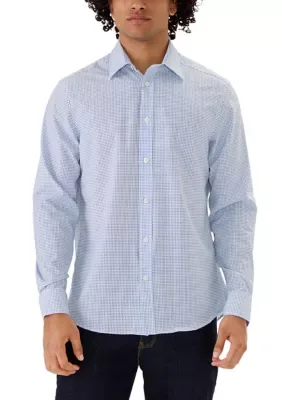Checked Stretch Sport Shirt by Report