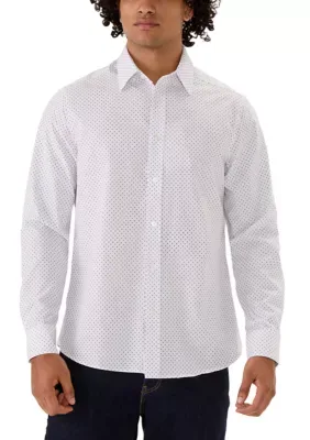 Dotted Long Sleeve Sport Shirt by Report