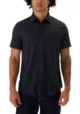 Short Sleeve Geo Print Sport Shirt by Report