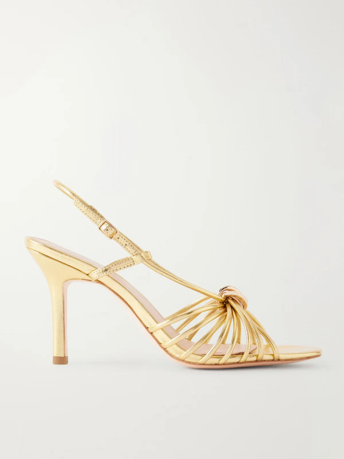 - Mareka Metallic Leather Sandals -