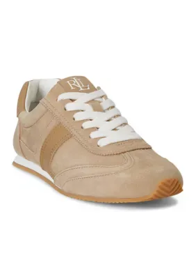 Lauren Ralph Lauren Dani Suede & Leather Low-Profile Sneaker by Ralph Lauren