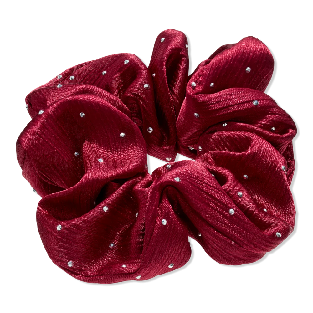 Large Satin Scrunchie with Rhinestones by Conair Accessories