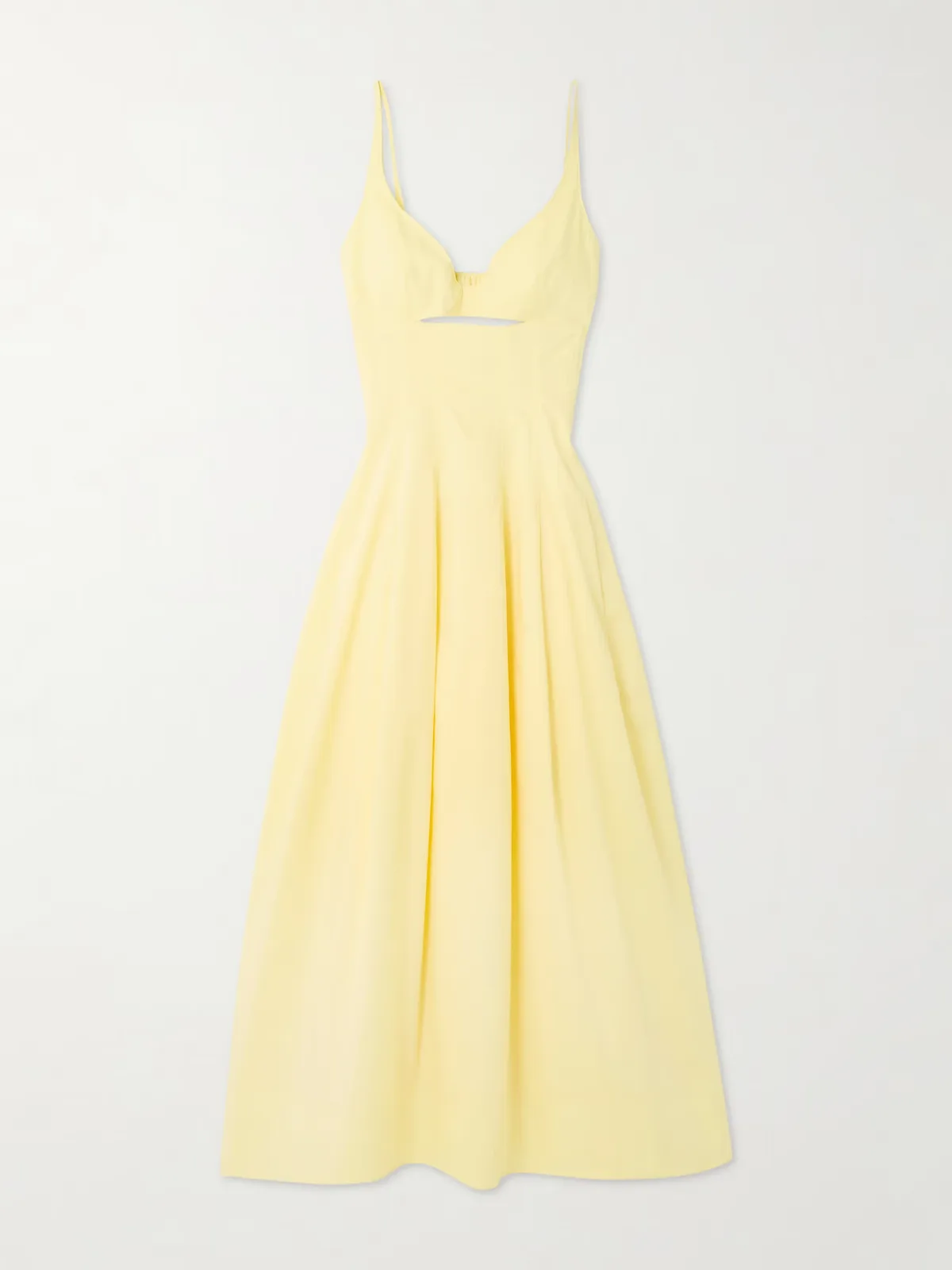 - Maddy Cutout Cotton-blend Midi Dress -