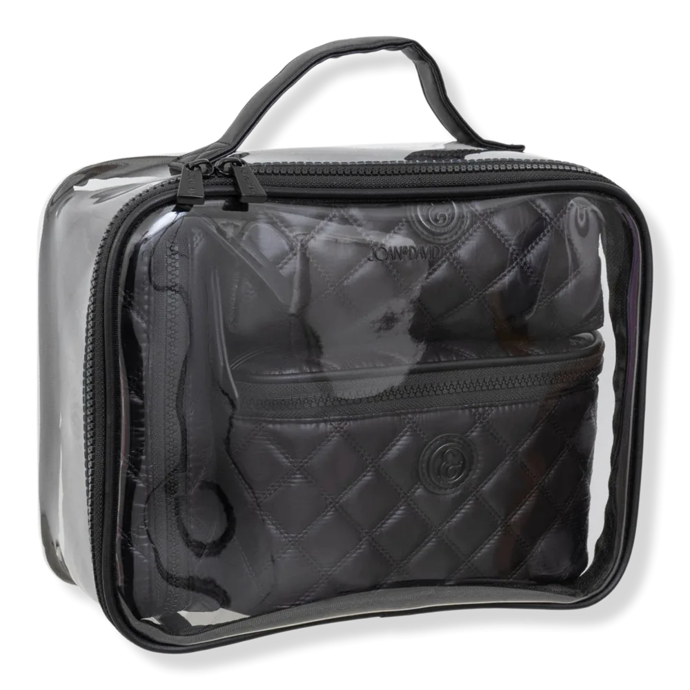 The Diamond Quilted Nylon 4 Piece Toiletry Set by Joan & David