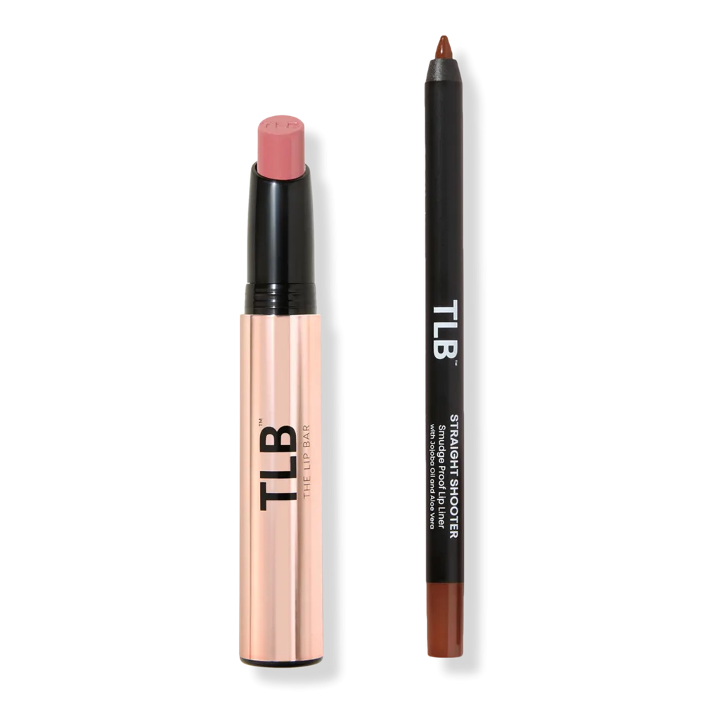 Long Haul Longwear Matte Lipstick & Straight Line Lip Liner Set - Main Character Lipstick, Straight Shooter Lip Liner by The Lip Bar
