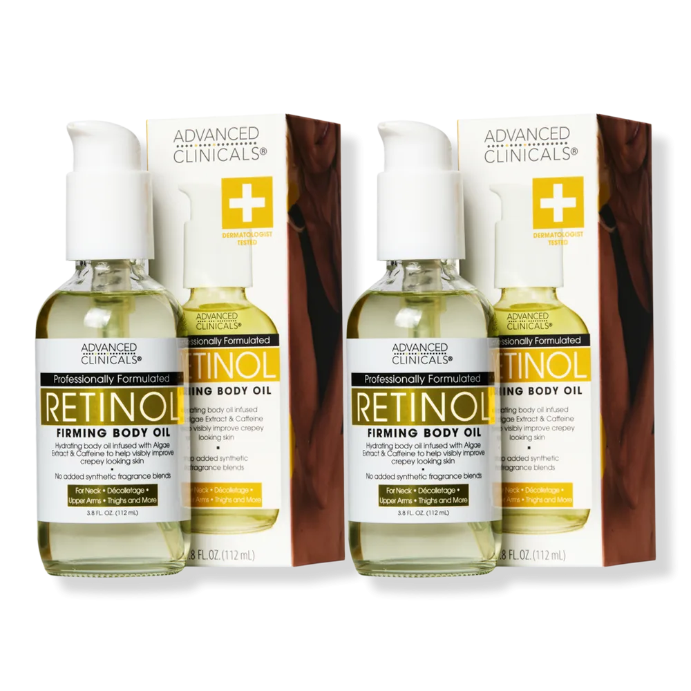 Retinol Firming Body Oil - 3.8 Fl oz (2-Pack) by Advanced Clinicals