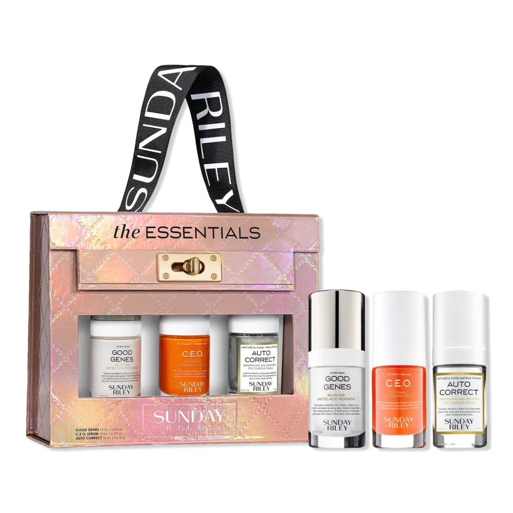 The Essentials Good Genes CEO Vitamin C Auto Correct Cream 3 Piece Kit by Sunday Riley