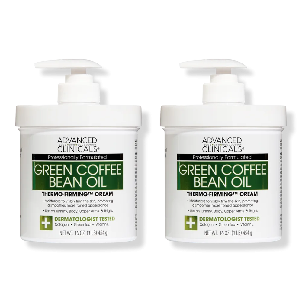 Green Coffee Bean Oil Thermo-Firming Body Cream - 2-Pack (32 Ounce) by Advanced Clinicals