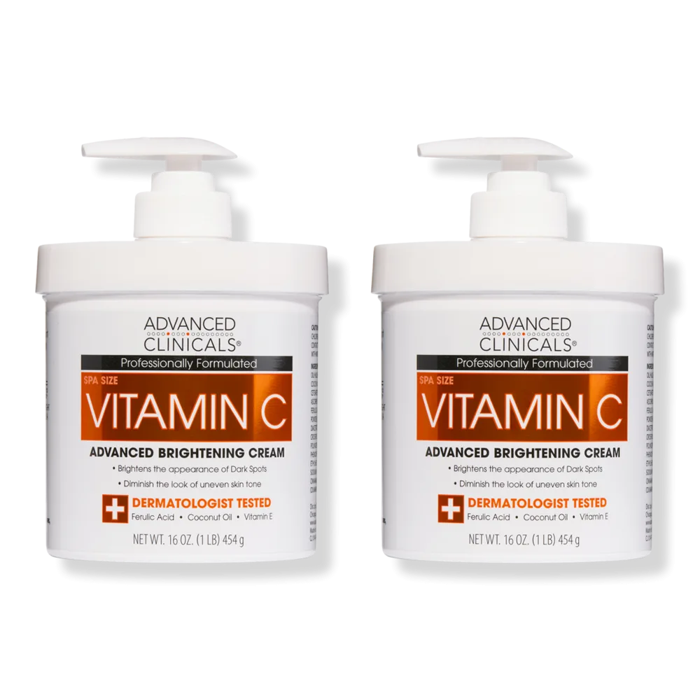 Vitamin C Advanced Brightening Body Cream - 2-Pack (32 Ounce) by Advanced Clinicals