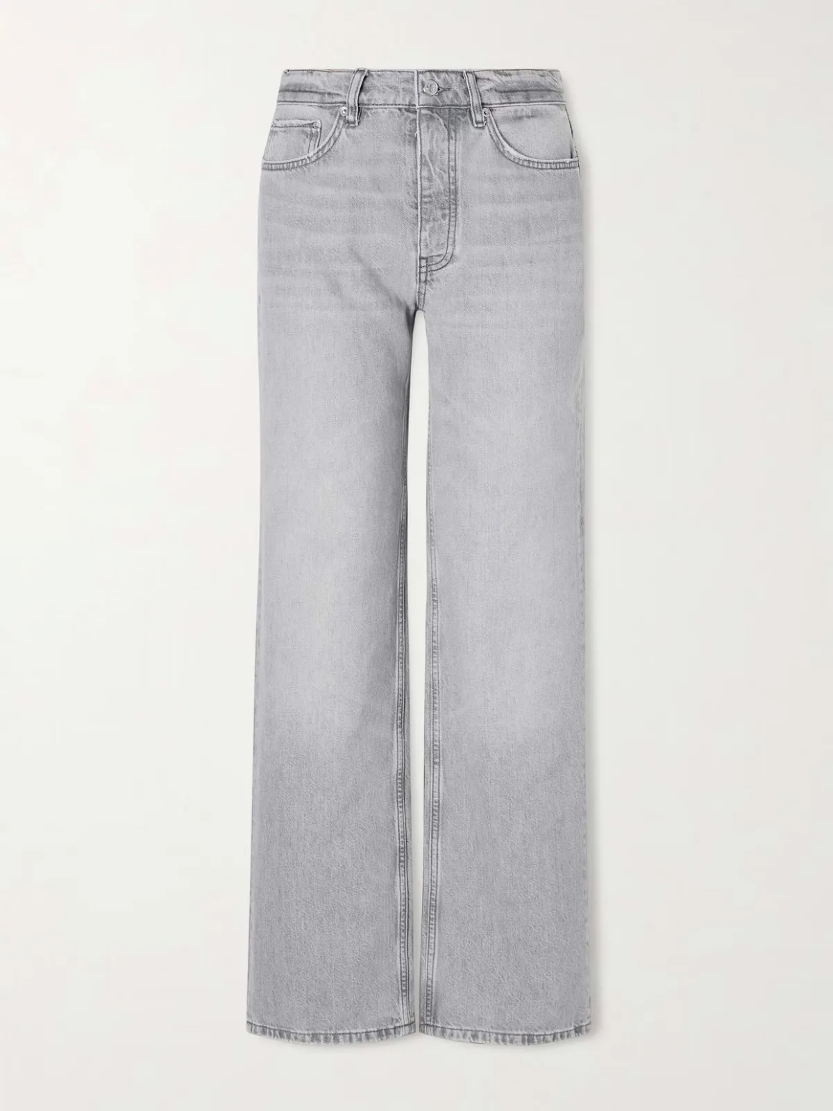 - Hugh Mid-rise Wide-leg Jeans -