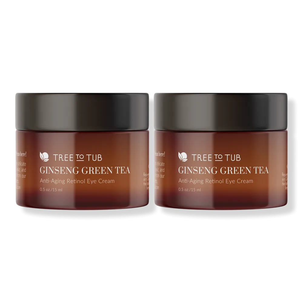 Ginseng & Green Tea Retinol Night Cream for Sensitive Skin - Pack of 2 by Tree to Tub