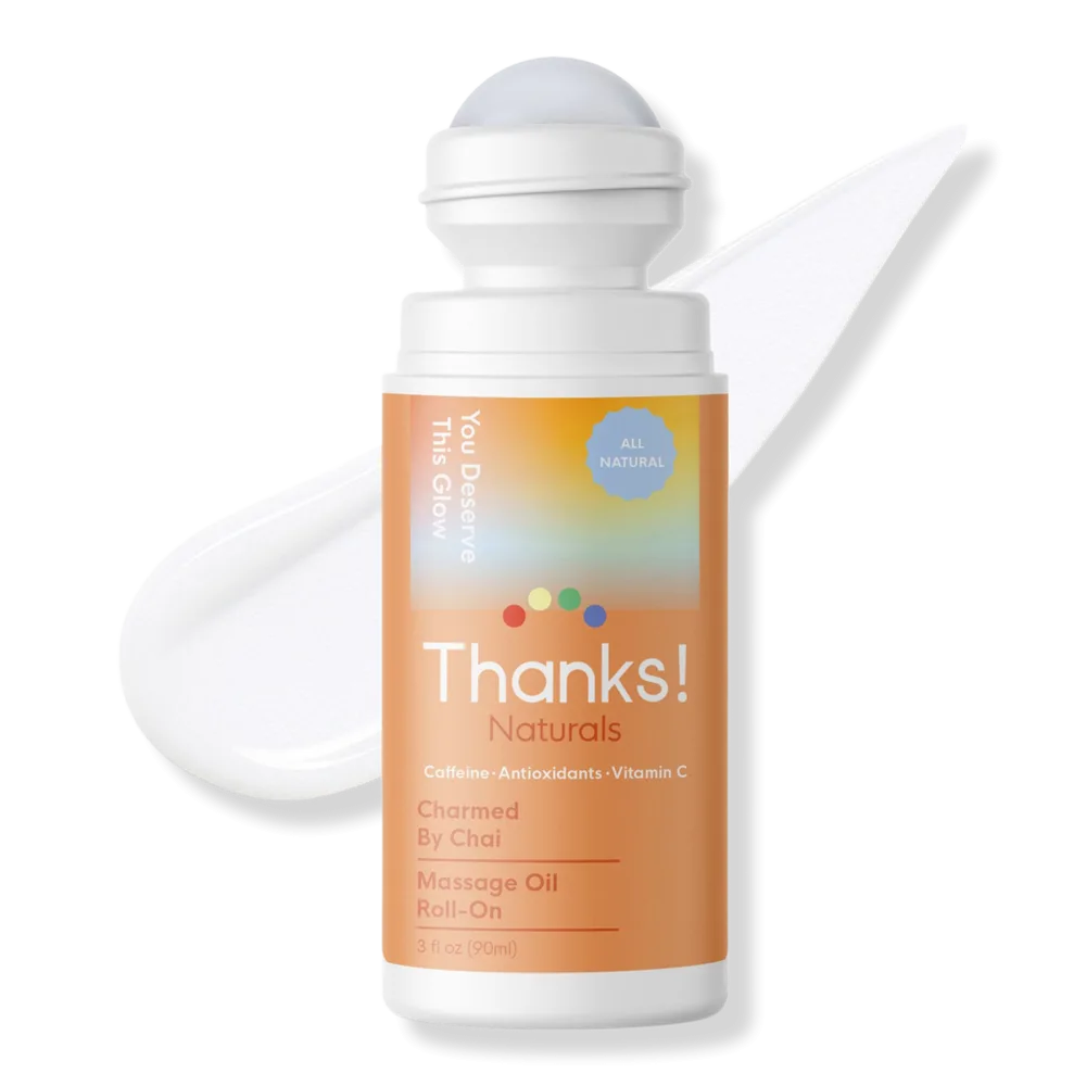 Charmed by Chai Massage Oil Roll-On - 3 oz by Thanks Naturals