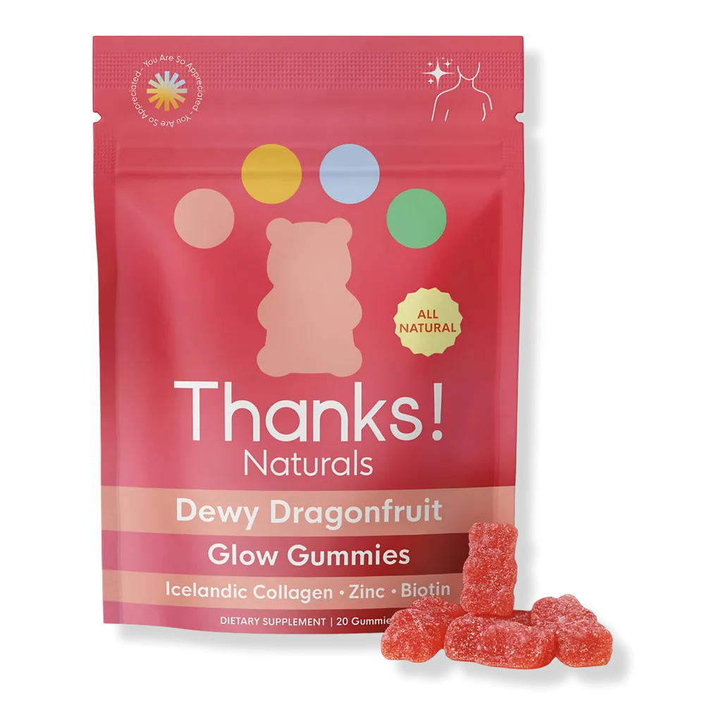 Dewy Dragonfruit Glow Gummies by Thanks Naturals