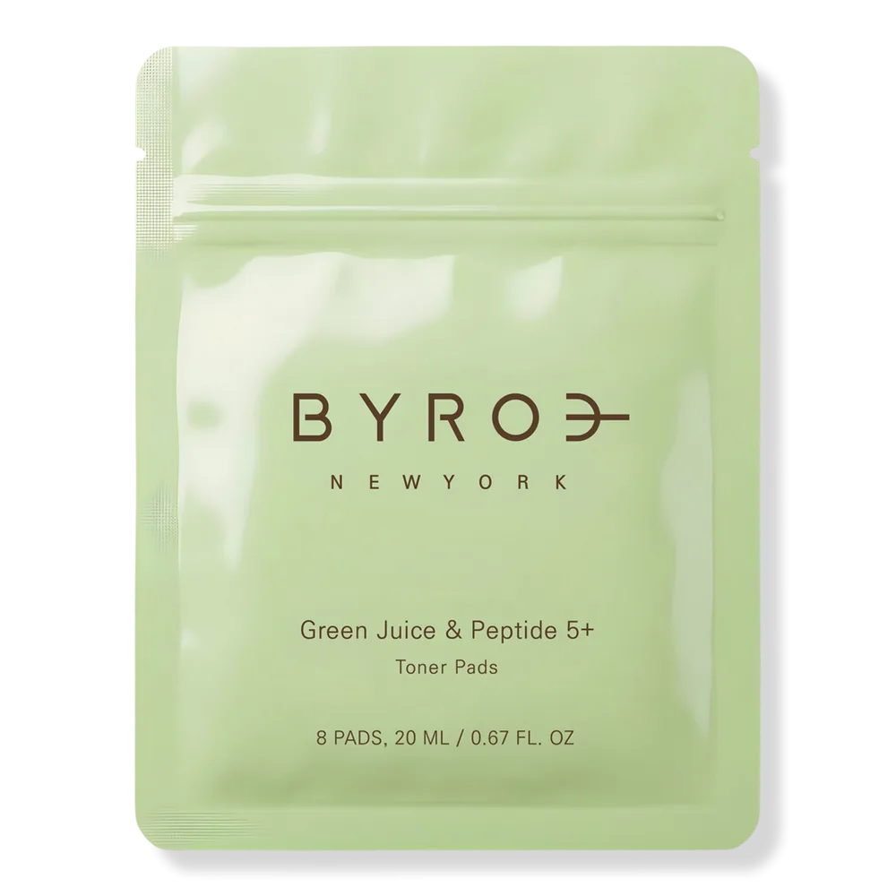 Green Juice & Peptide 5+ Toner Pads by Byroe
