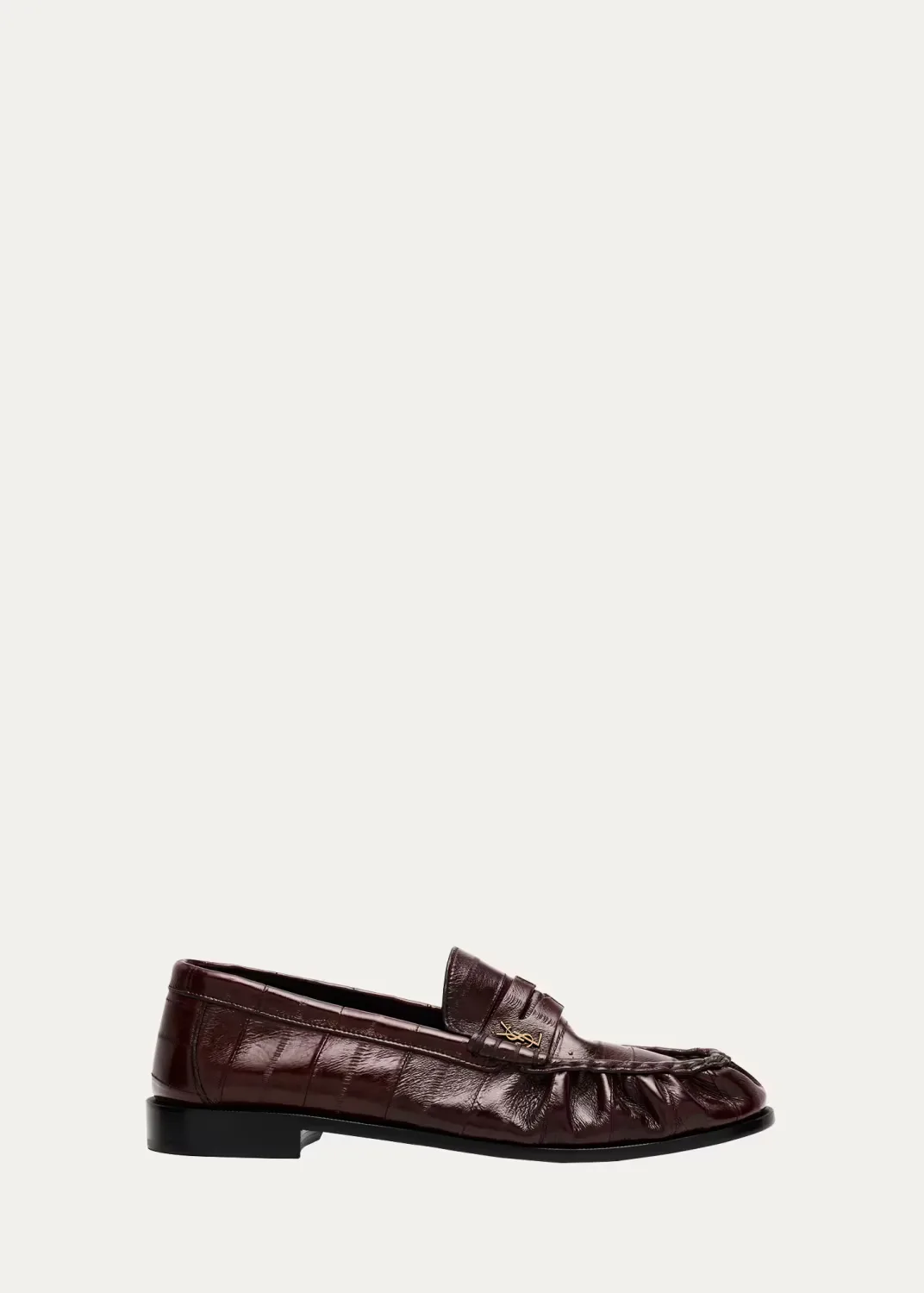 Eel Leather Cassandre Penny Loafers