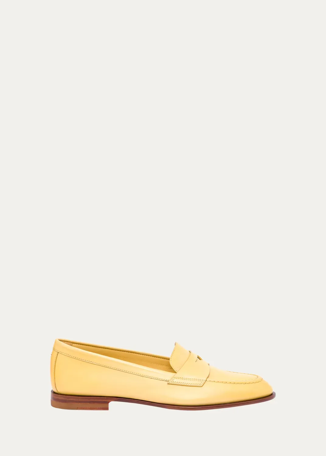 Calfskin Leather Penny Loafers by Santoni
