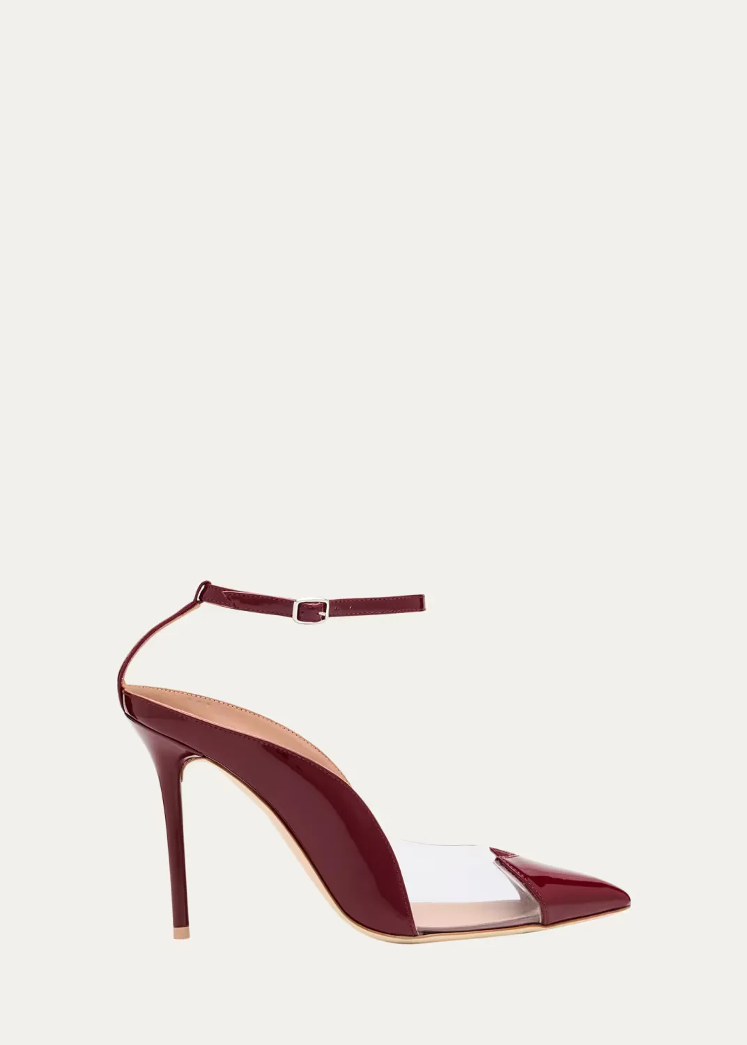 Malia M-Shaped Pointed Cap Toe Leather Pumps by Malone Souliers