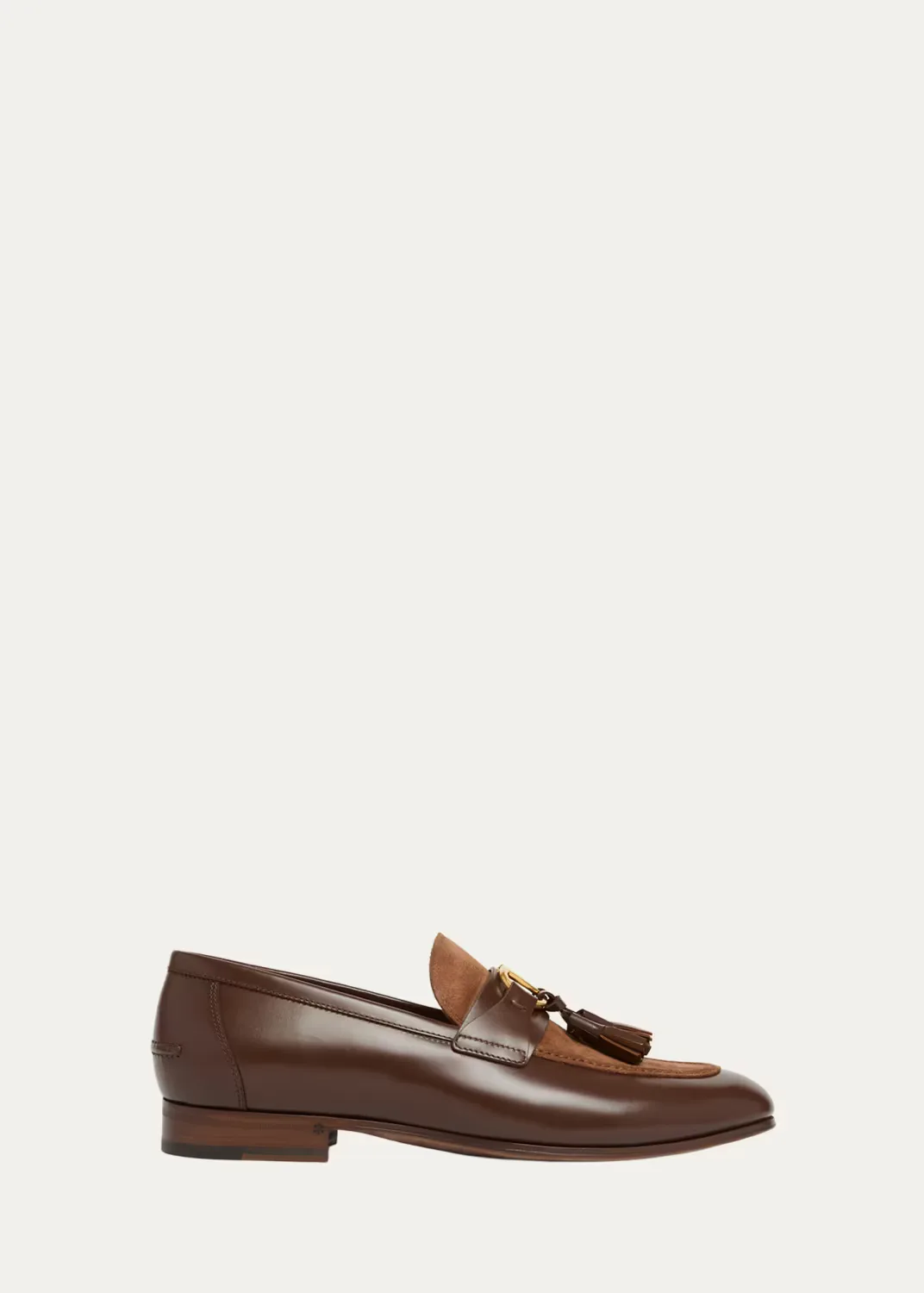 Vaniteux VLogo Leather & Suede Tassel Loafers by Valentino Garavani
