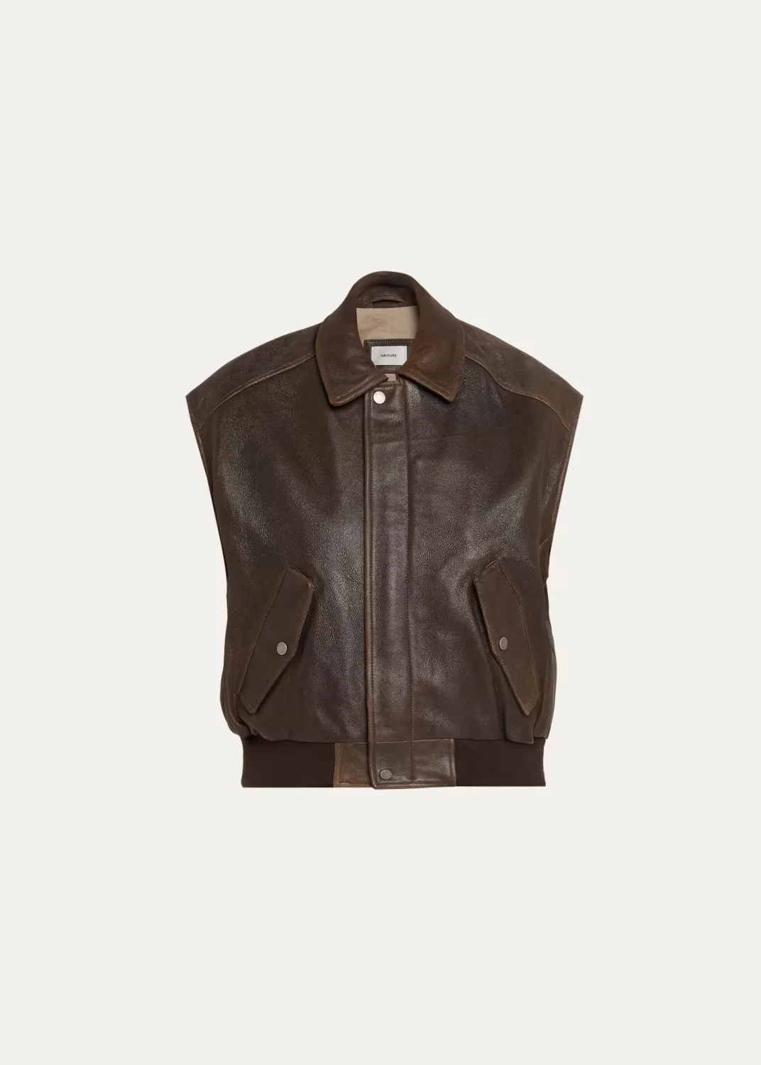 Val Nappa Leather Vest by HAIKURE