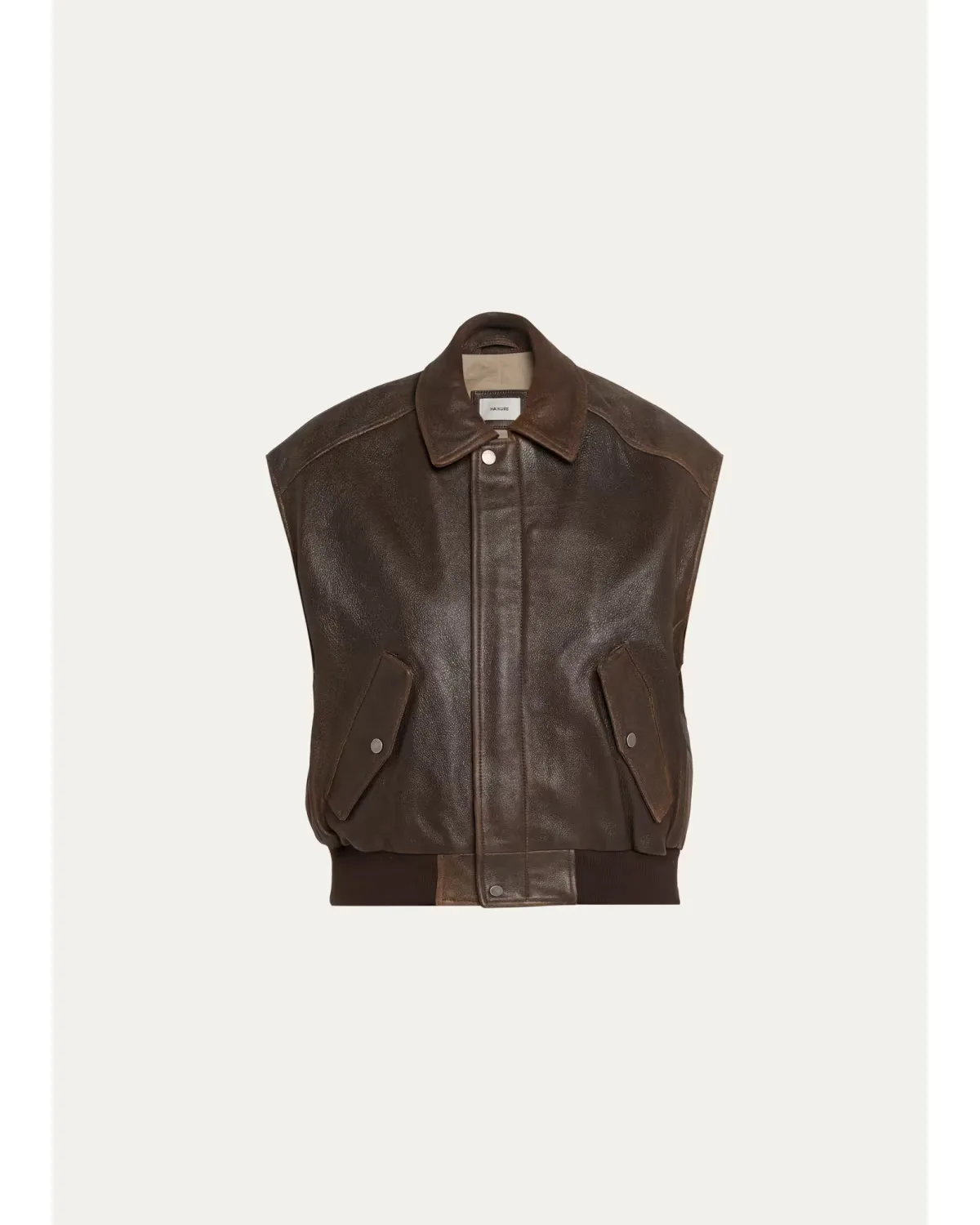 Val Nappa Leather Vest by HAIKURE