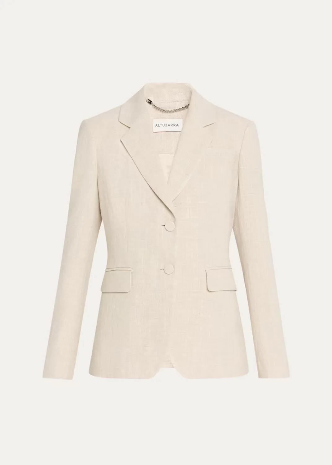 Fenice Slim Linen-Cotton Blazer by Altuzarra