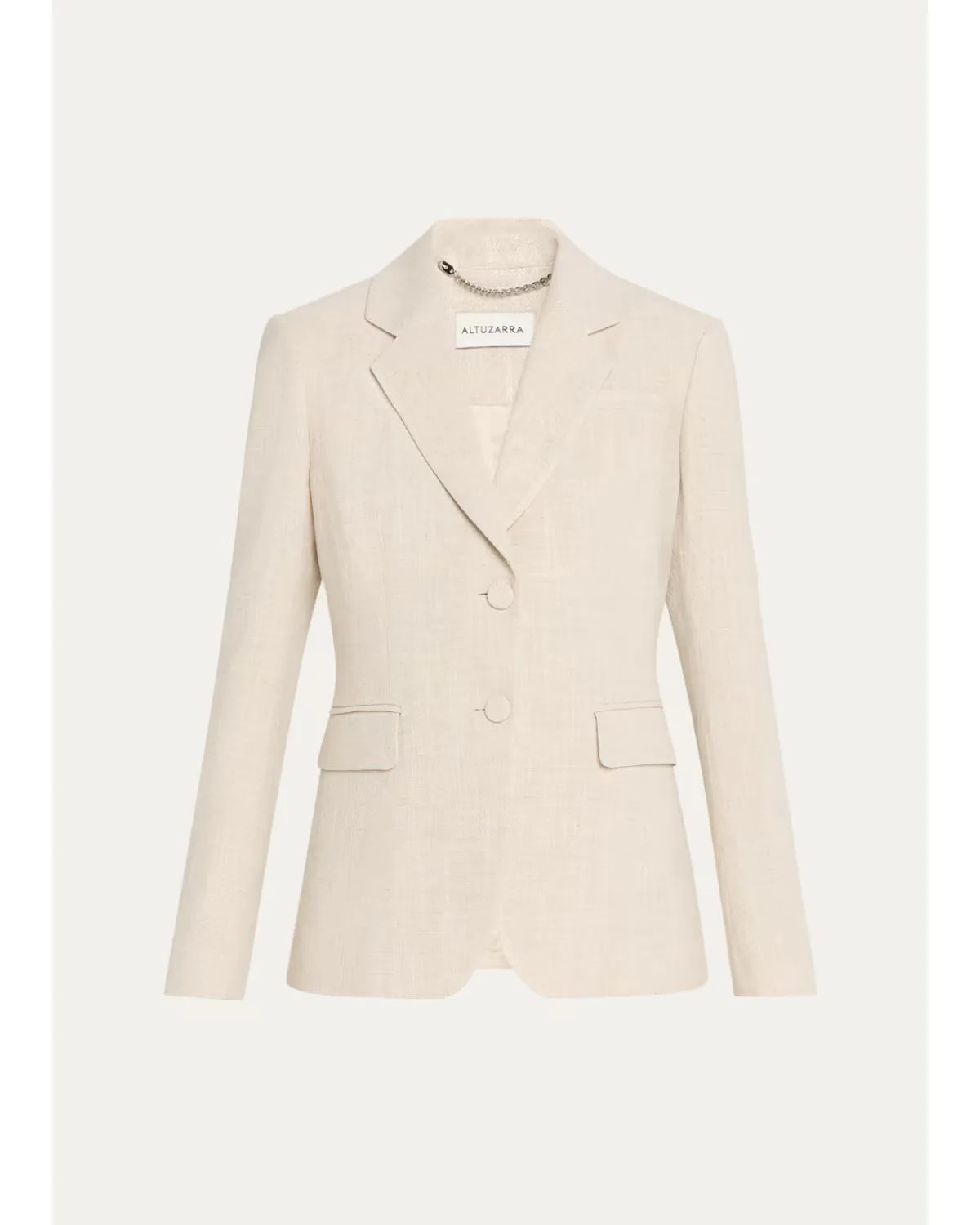 Fenice Slim Linen-Cotton Blazer by Altuzarra