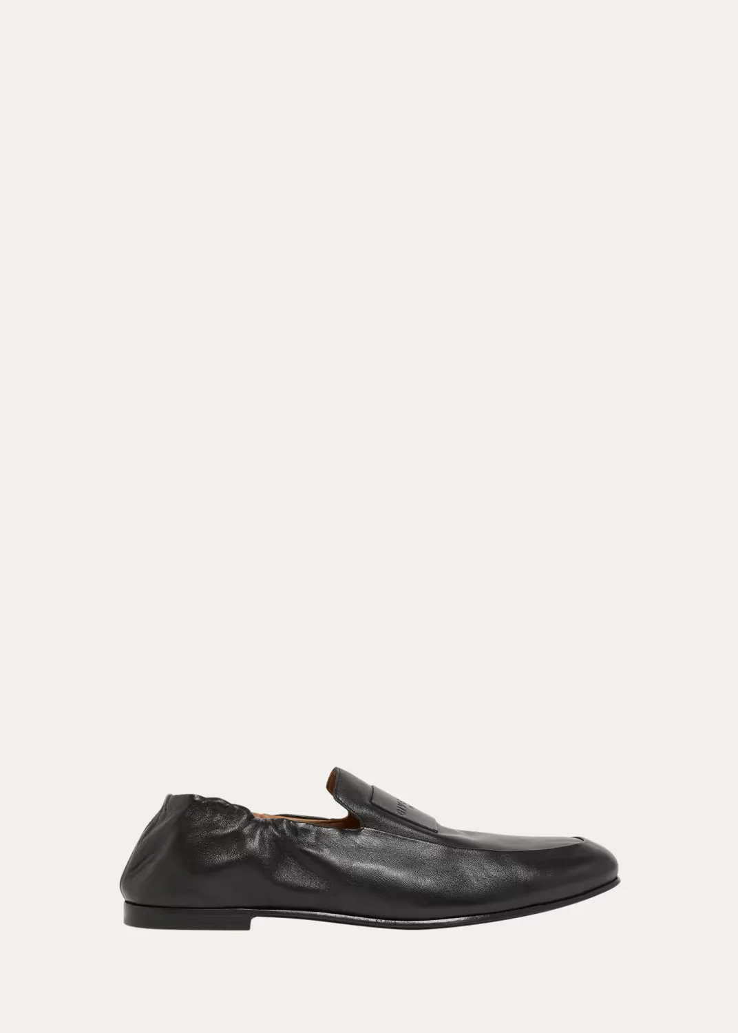 Leather Elasticized Loafers