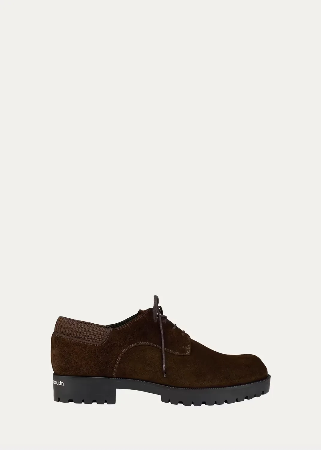 Cavafield Leather Lug-Sole Derby Shoes by Christian Louboutin