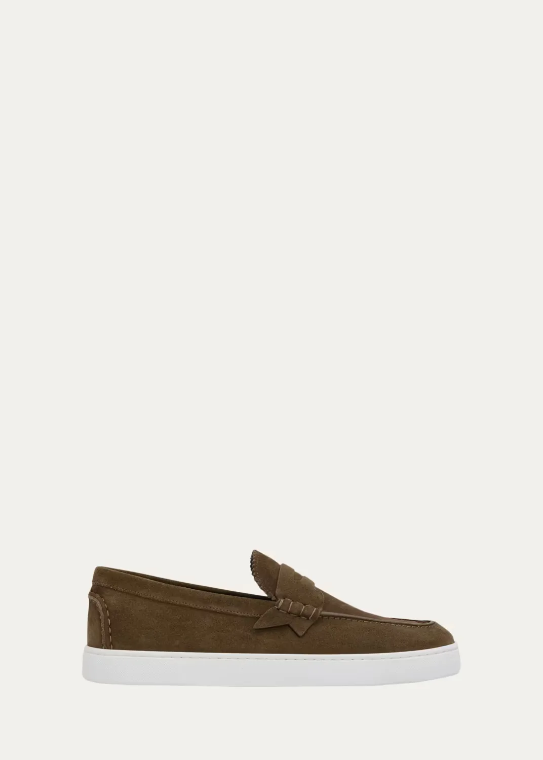 The Harold I Flat Leather Red-Sole Boat Shoes by Christian Louboutin