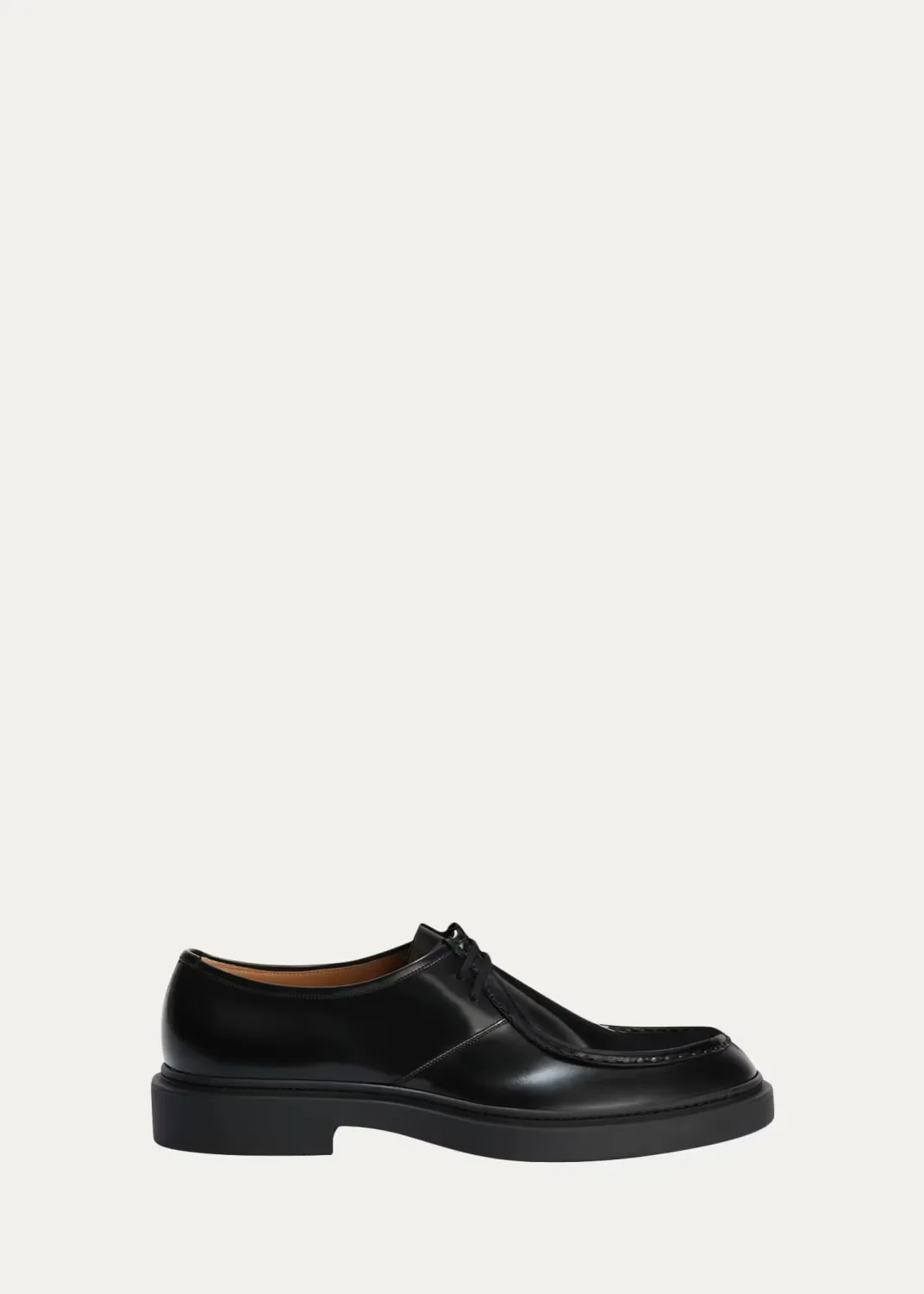 Leather Moccasin Derby Shoes by Jil Sander