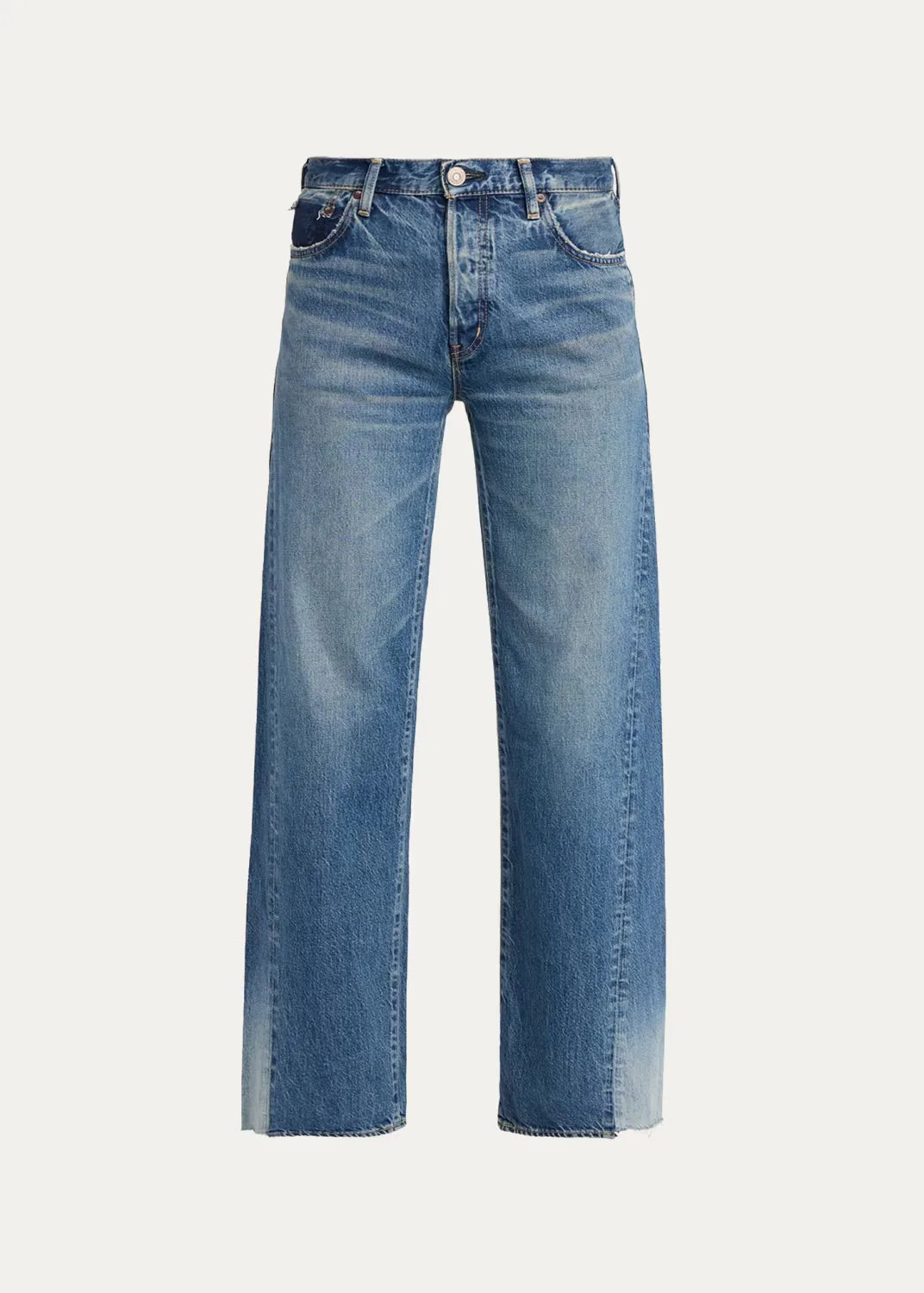 Wide-Leg Paneled Jeans by Moussy
