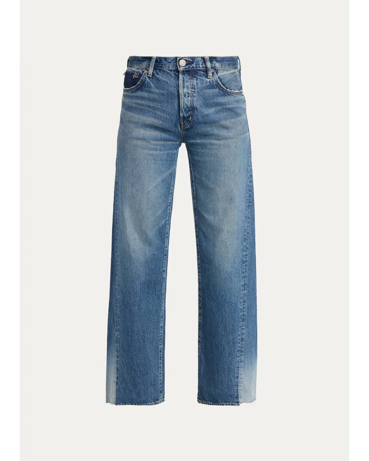 Wide-Leg Paneled Jeans by Moussy