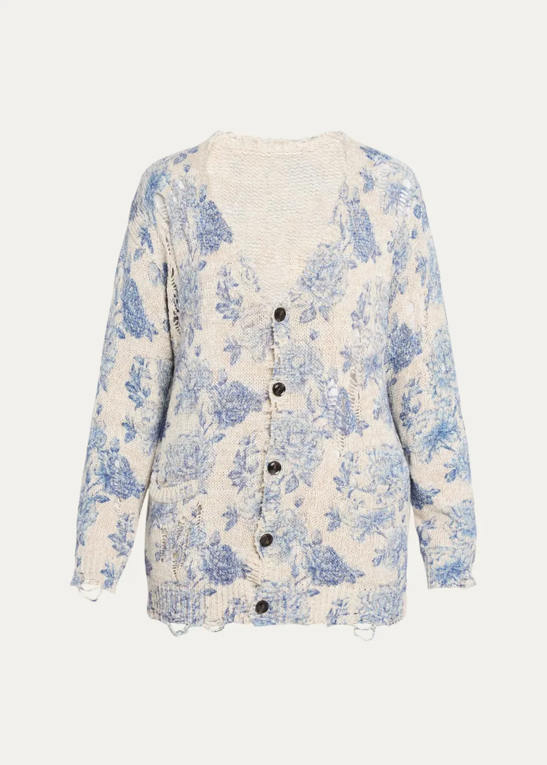 Printed Boyfriend Cardigan by R13