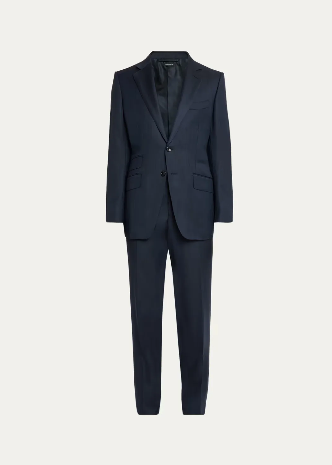 Wool Herringbone Two-Piece Suit