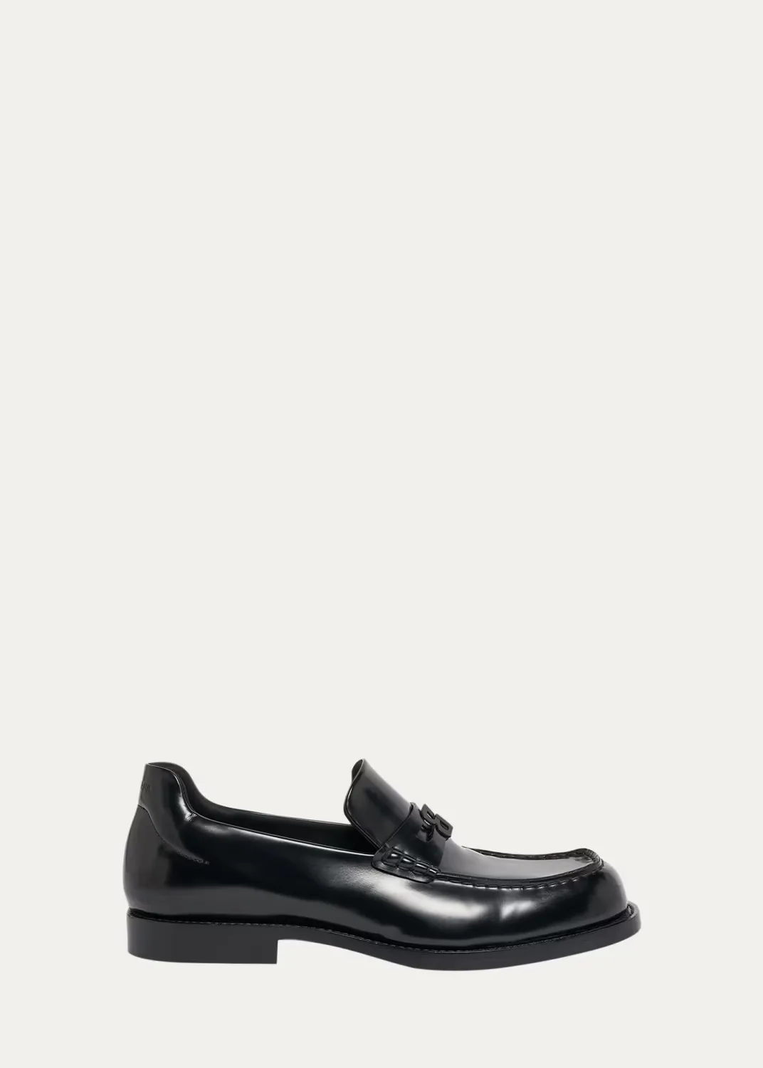 Comfy B-Logo Calfskin Penny Loafers by Balenciaga
