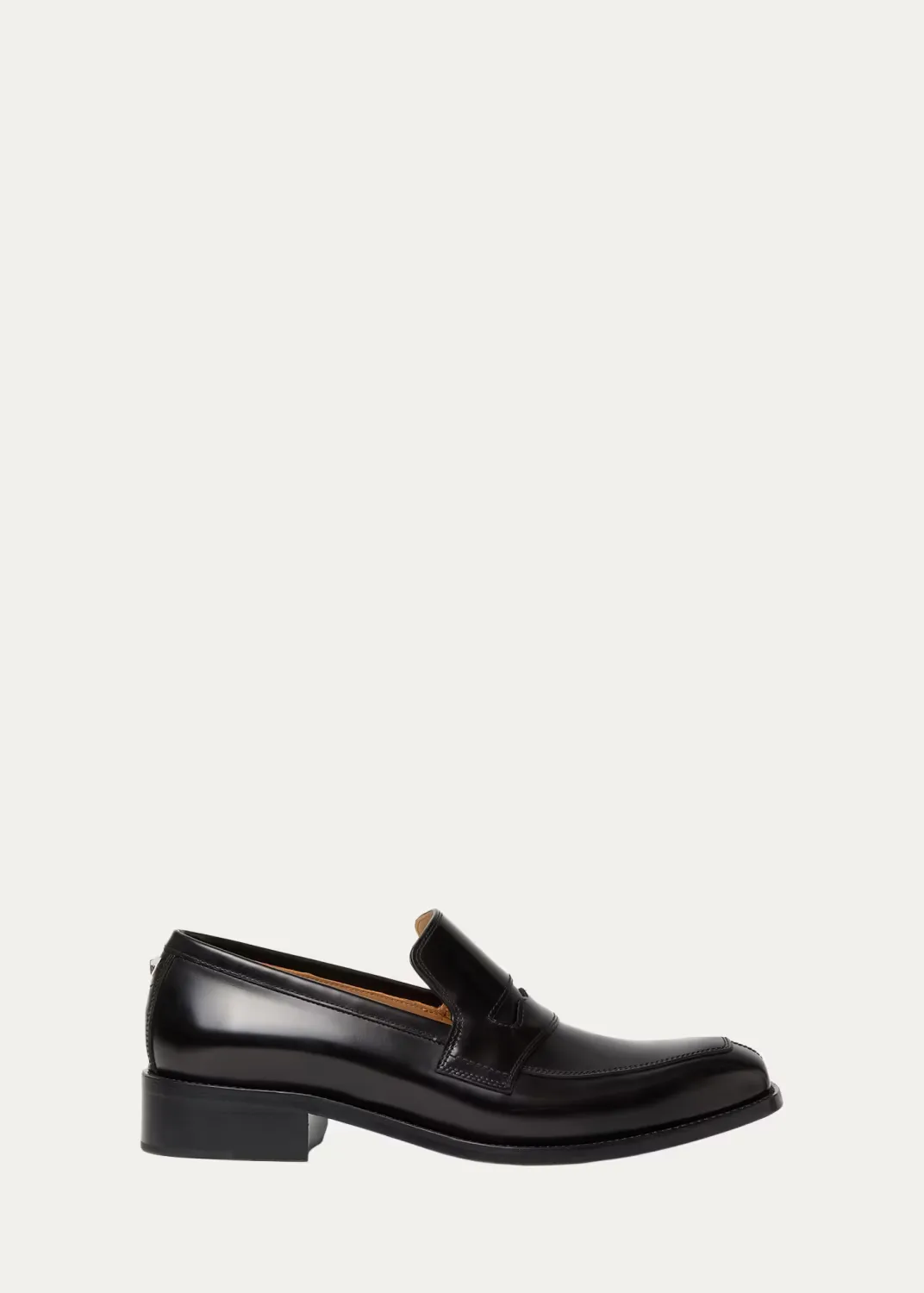 Double-O Leather Penny Loafers by FENDI
